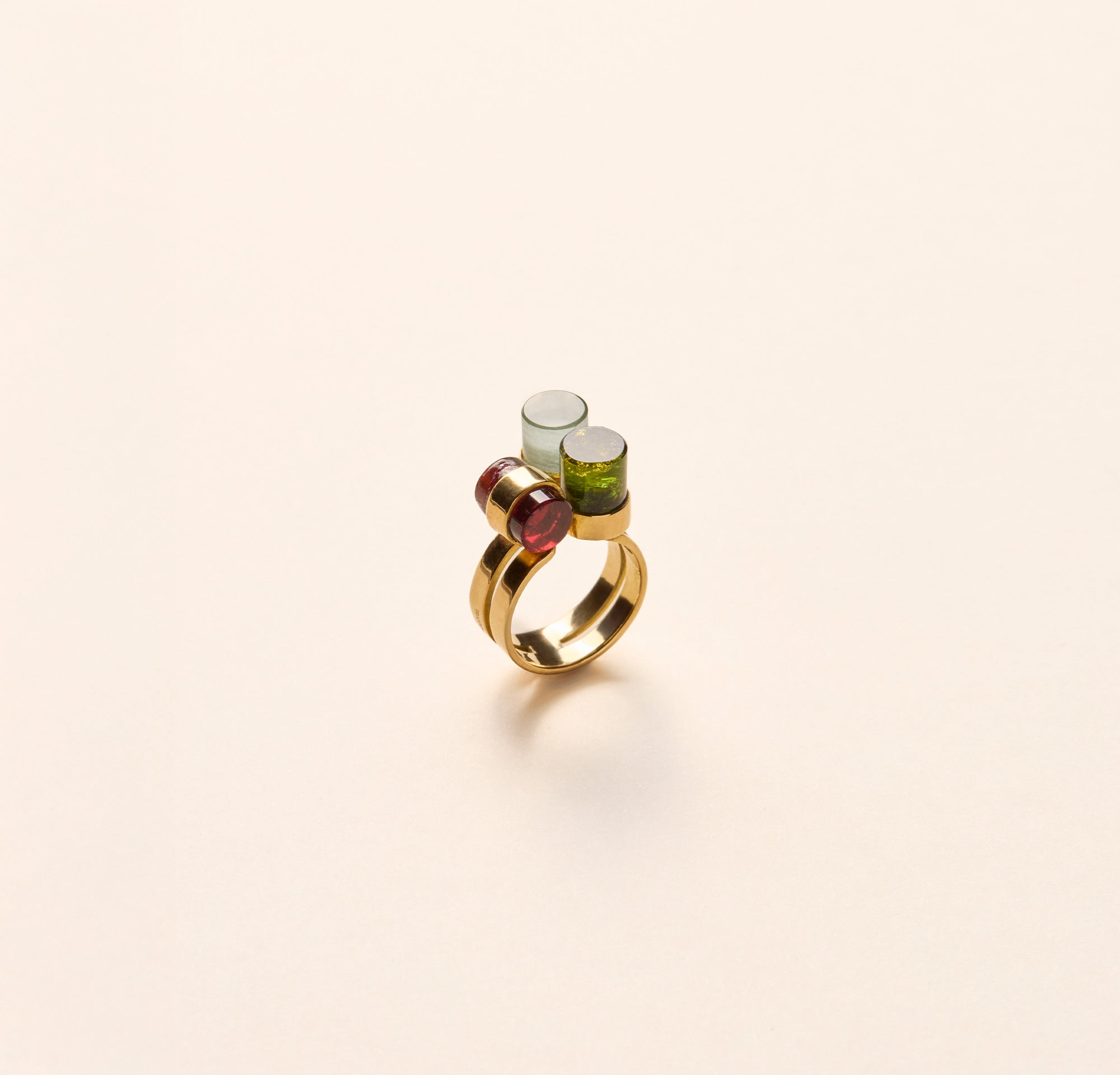 Bague Jean Vendôme, 3 monolithes - Joalie