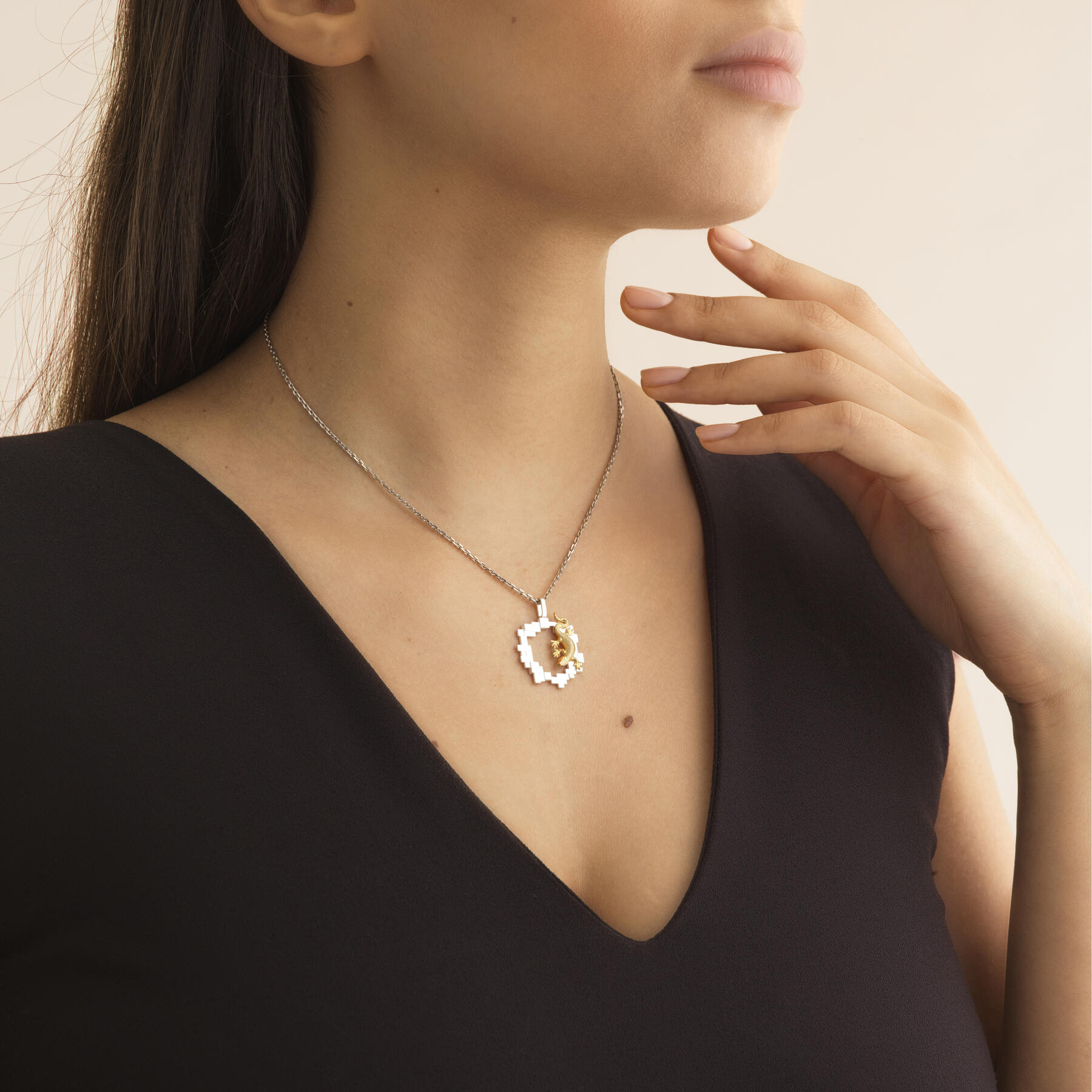 Pendentif Épinglé Lézard - Joalie