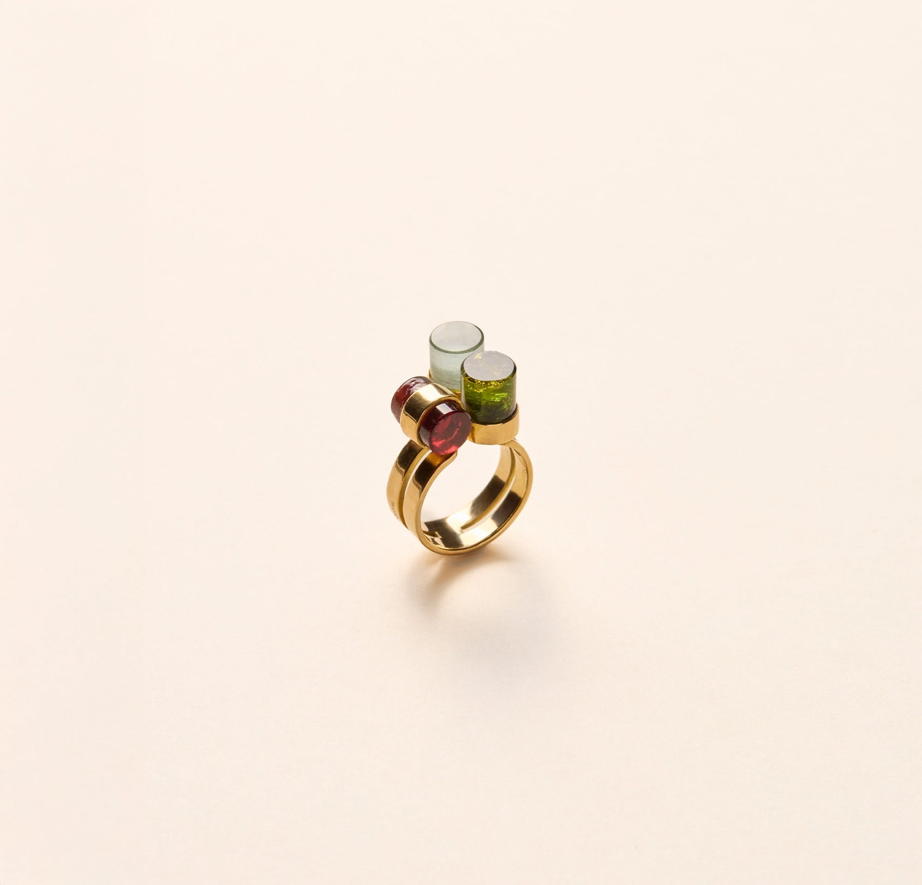 Bague Jean Vendôme, 3 monolithes - Joalie