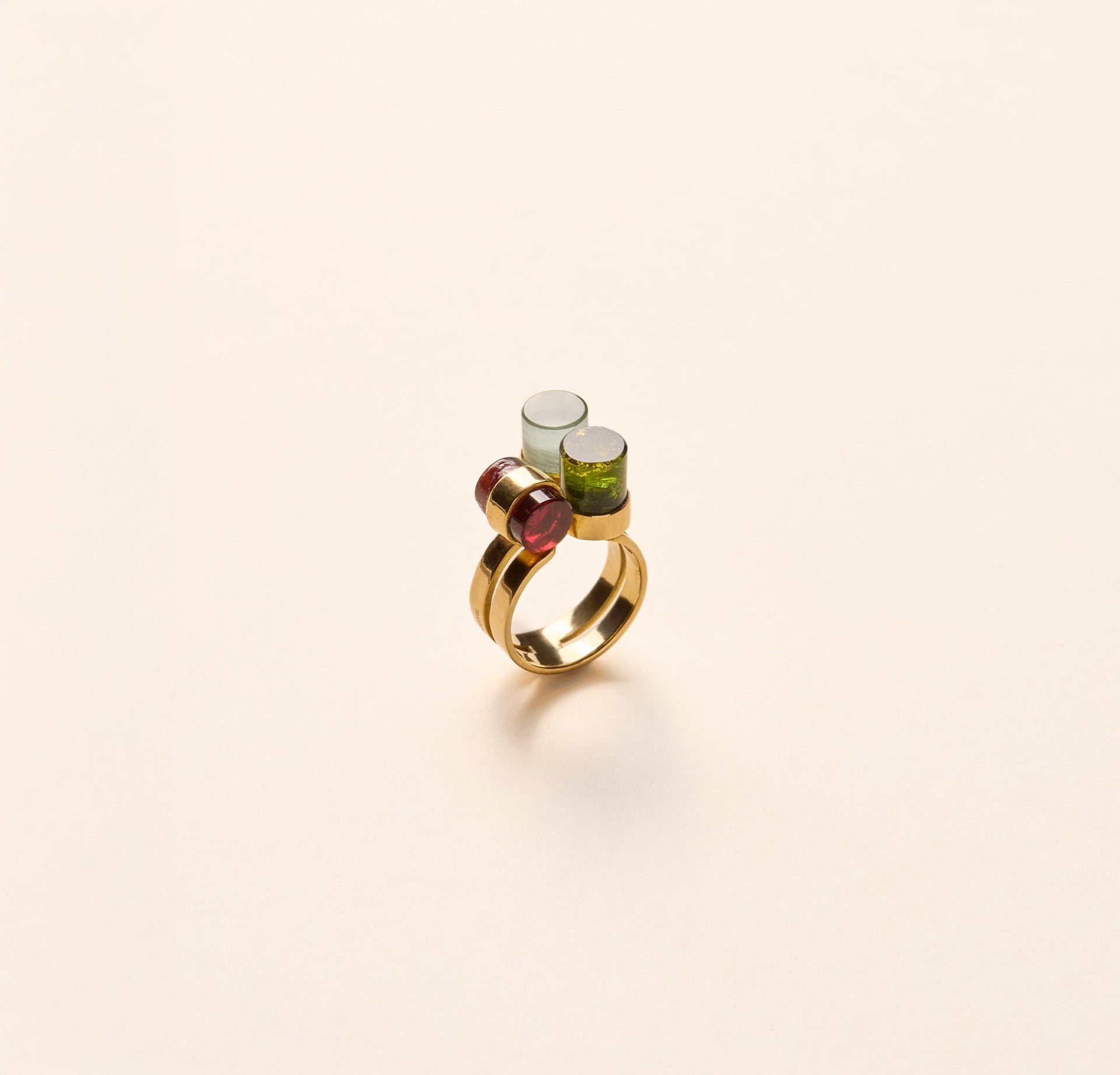 Bague Jean Vendôme, 3 monolithes - Joalie
