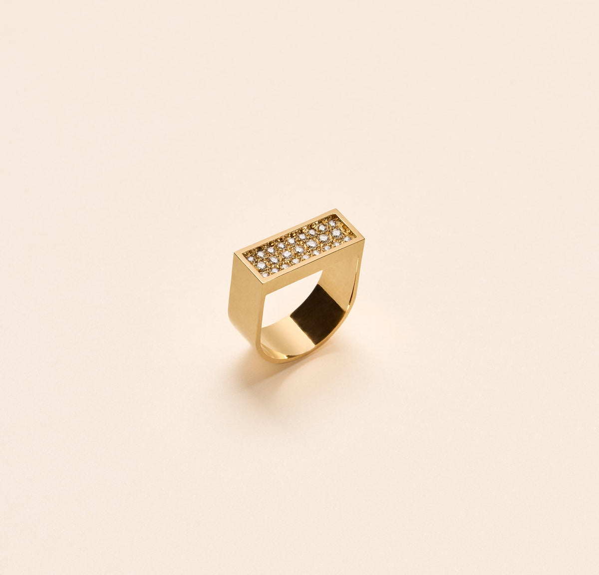 Bague Géométrie Variable pavée 1