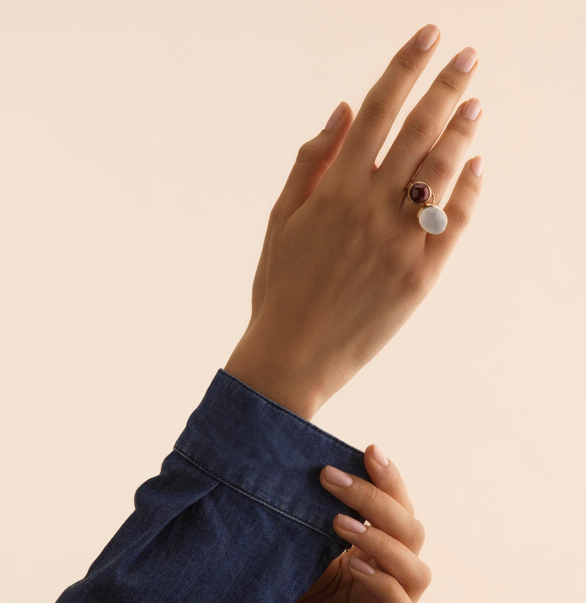 Bague Planète O portée