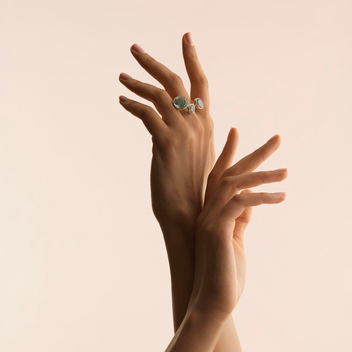 Bague Rivage portée
