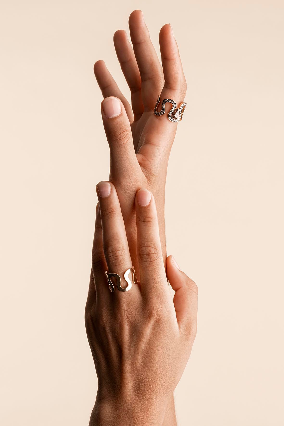 Bague Wave petit modèle