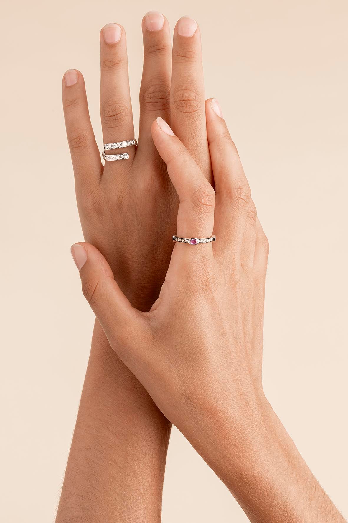 Bague wheel et spirale mannequin