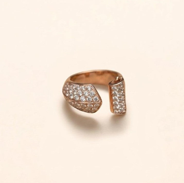 Bague Barocco or jaune et diamants