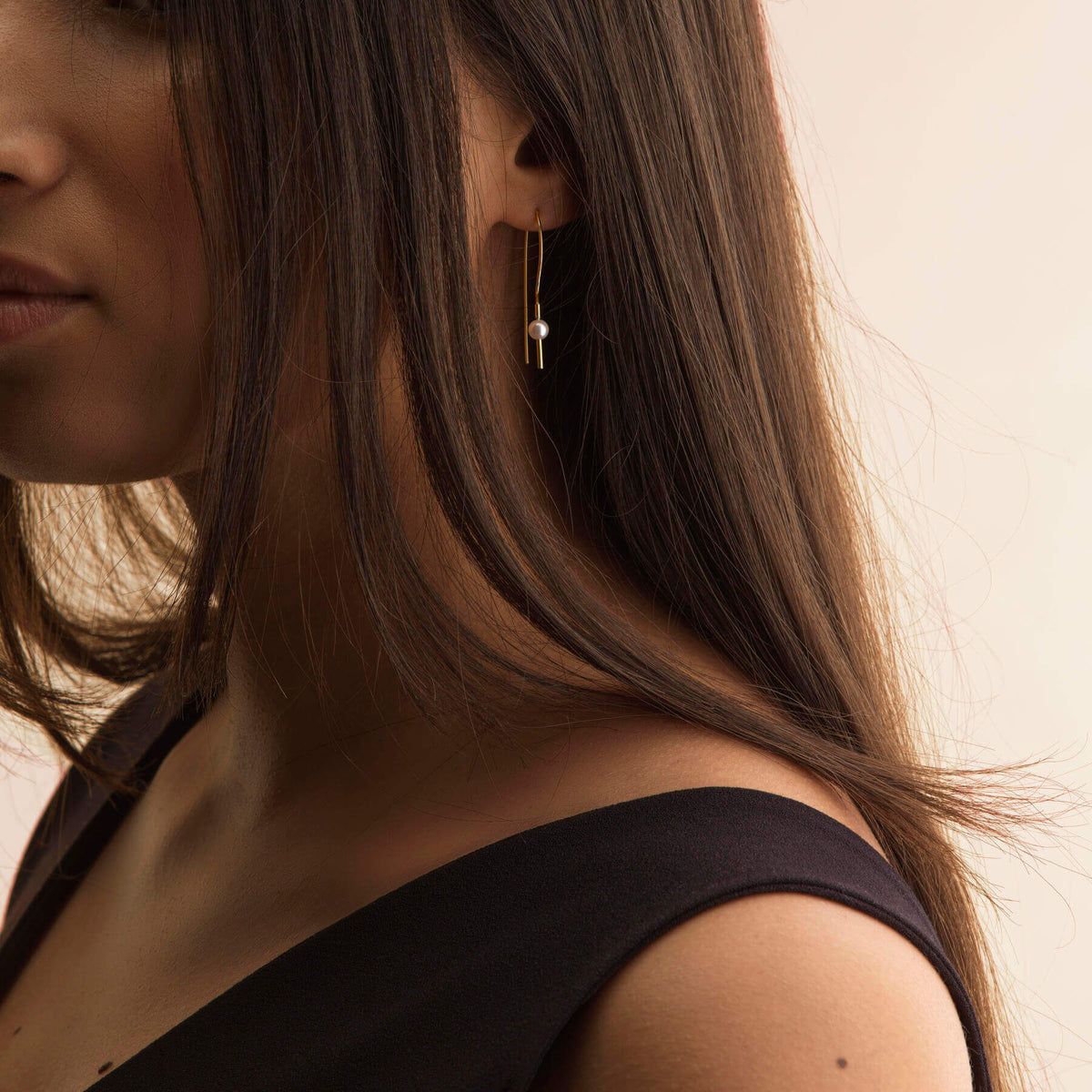 Boucles d'oreilles Babylone portées