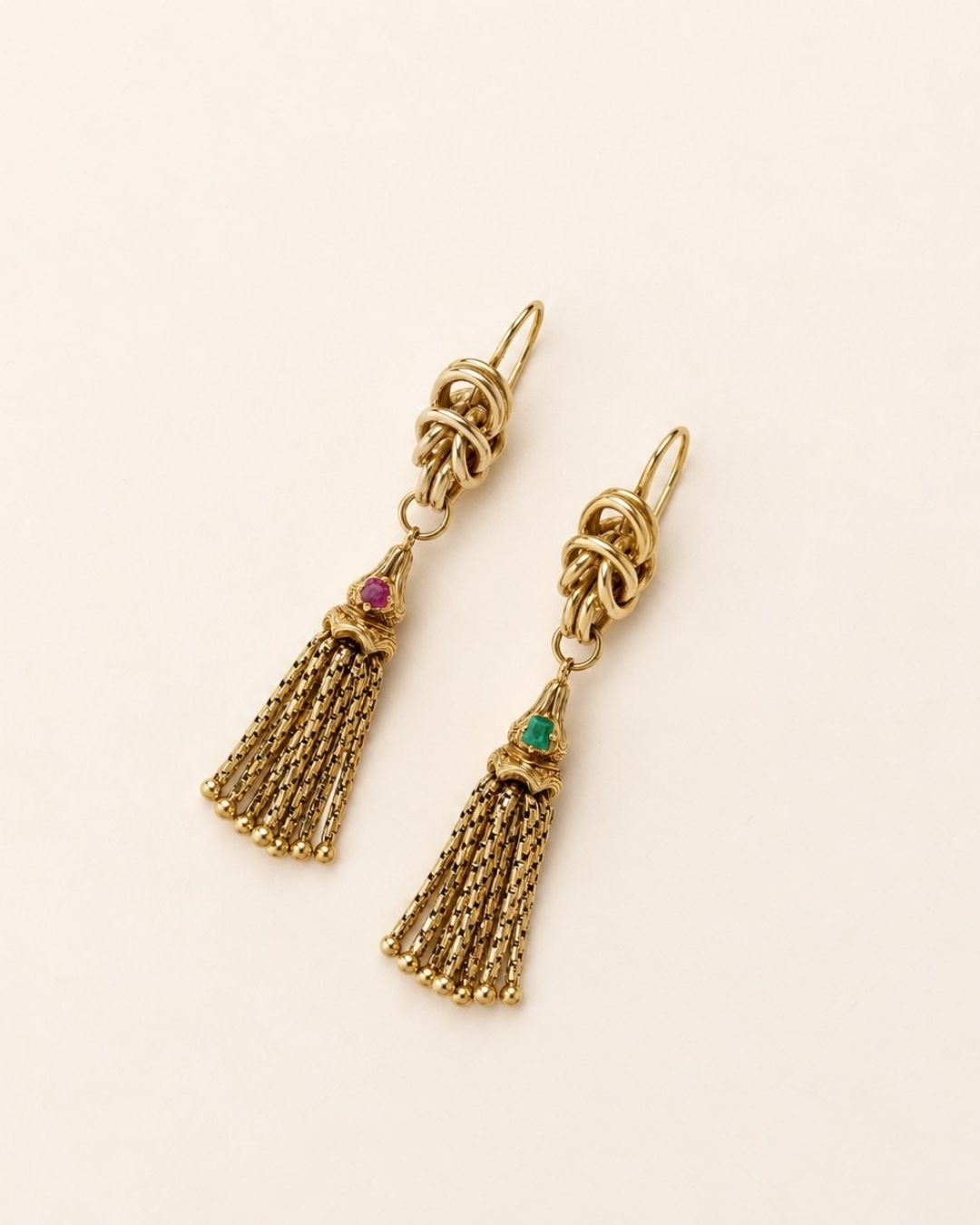 Boucles d'oreilles pompons Napoléon III
