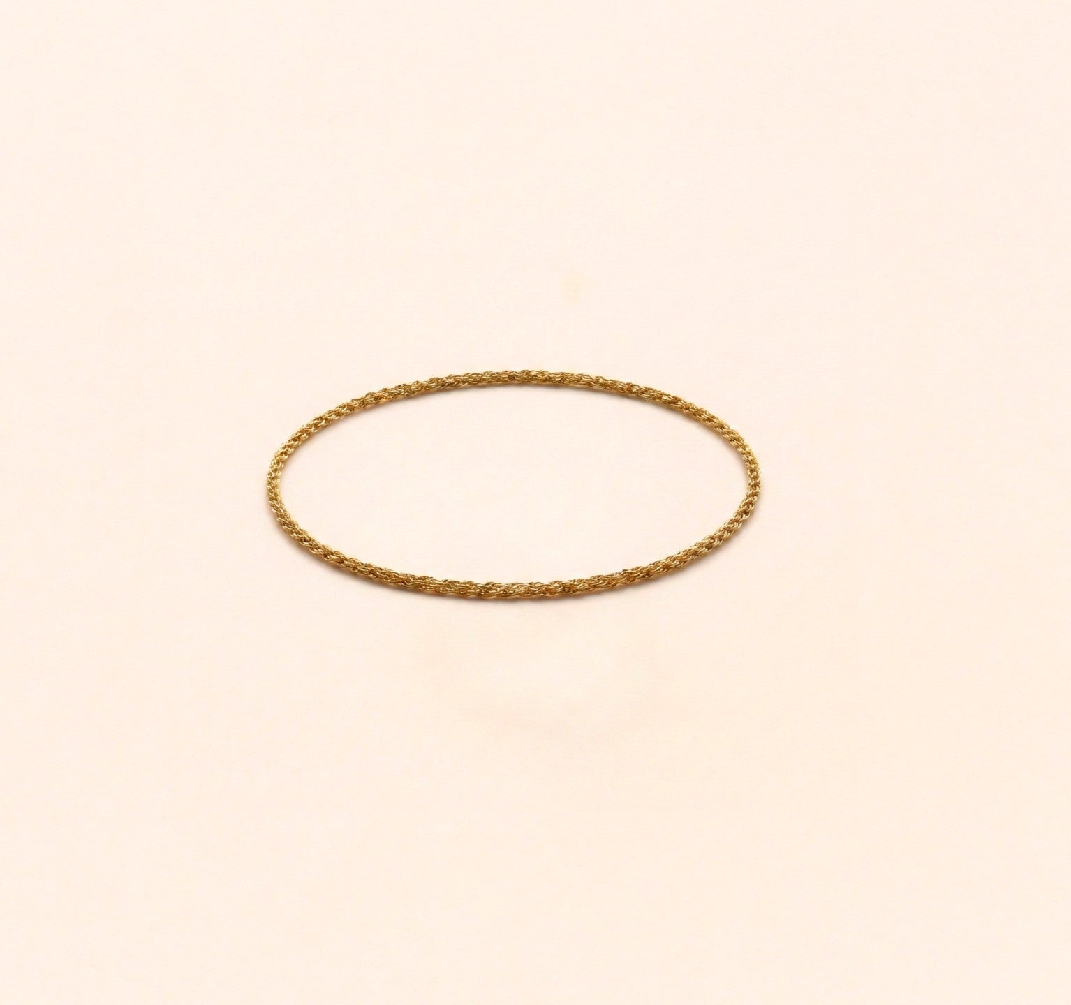 Bracelet jonc, fils d'or