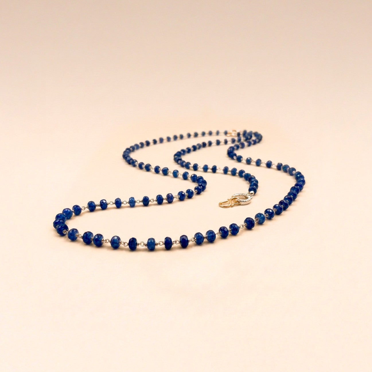 sautoir saphirs et fermoir en diamants bis